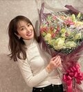 矢田亜希子、42歳の誕生日を迎えたことを報告「花束はときめきます」