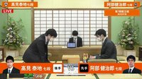 【中継】叡王戦 阿部健治郎七段 対 高見泰地七段