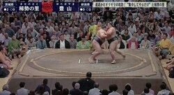 視聴者「まさに命懸け」と称賛！　結びの一番で行司が“魅せた”渾身の「待った」に対して