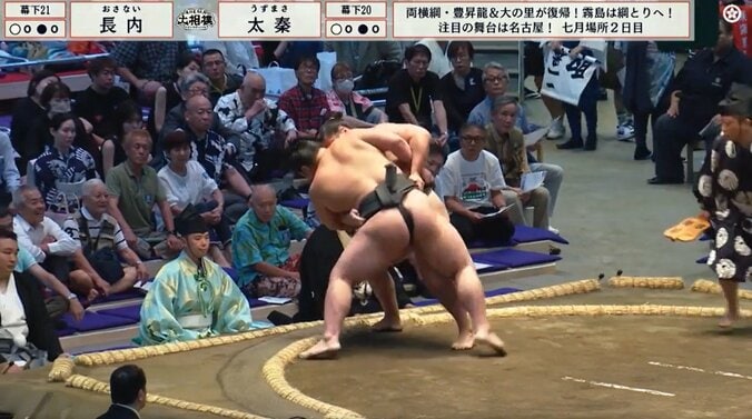 花道奥で呼出が“超レア”アイテムを手に…カメラが捉えた貴重な瞬間にファン興奮 2枚目