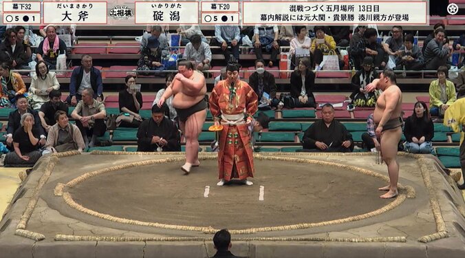「やりやがったなって顔してる」「ものすごい公開ビンタ」ガチンコ相撲にファン恐々 「これ失神しないのすごい」「先輩をめっちゃ張る」ド迫力の一番に騒然 5枚目