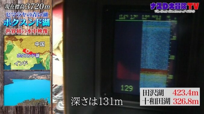 「ナスD大冒険TV」“ヒマラヤの青き瞳”ポクスンド湖、驚きの水中映像が公開 3枚目