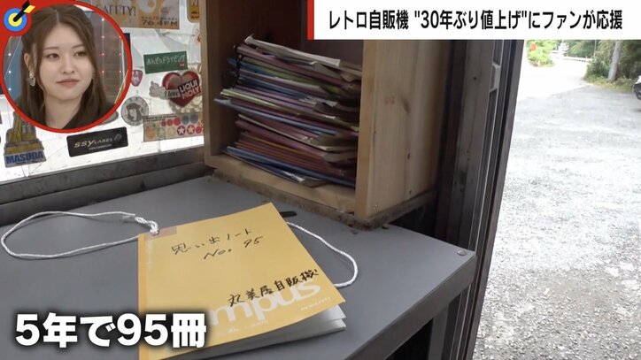 群馬の“レトロ食品自販機”が30年ぶりの値上げ オーナーの不安をよそにファンからは続々と声援「苦労を知るともっと上げてほしい」