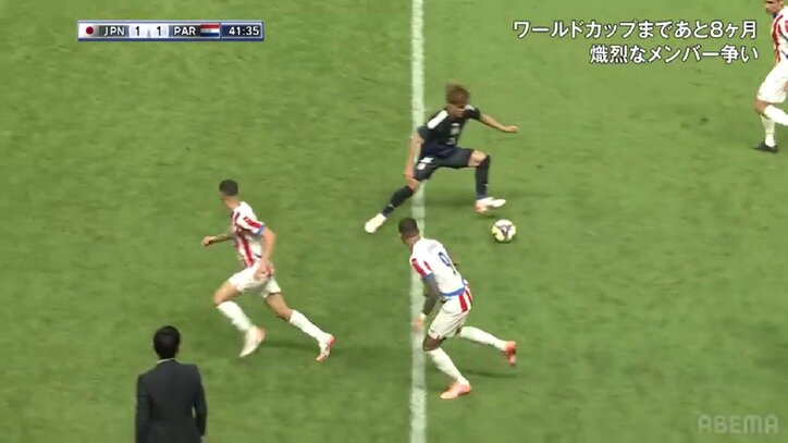 【映像】ボール回収→圧巻40m独走でチャンスメイク