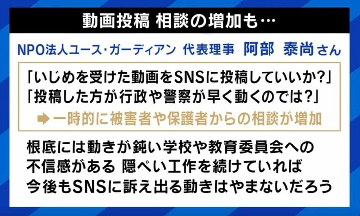 動画投稿 相談の増加も…