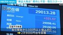 東京株式会社 新年最初の取引開始 一時400円以上の値上がり 