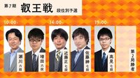 第7期 叡王戦 瀬川六段-増田六段/近藤正七段-佐藤紳七段/高見七段-第2局勝者