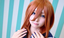 "I Want to Be High Quality Miku Nakano!!" Cosplay of "The Quintessential Quintuplets" with a Carefully Selected Wig