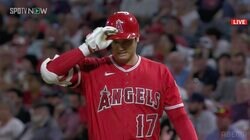 大谷翔平、トラウト復帰戦も快音響かず　最後の打席は大飛球もファールゾーンで捕られ悔しい表情見せる