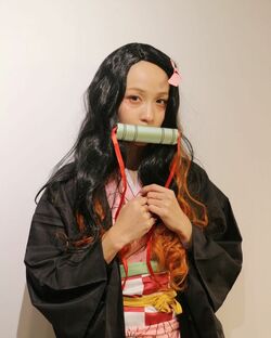 「可愛すぎる」「めちゃくちゃ似合います」Dream Ami、「鬼滅の刃」竈門禰豆子のソロショットを公開