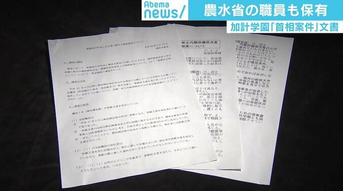 「欧米なら黒に近いと判断される」、『首相案件』文書を農水省職員も保有 1枚目