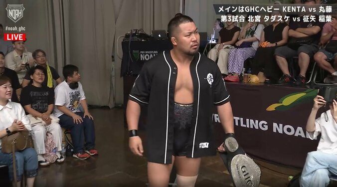 入場早々、周囲を威圧するマサ北宮