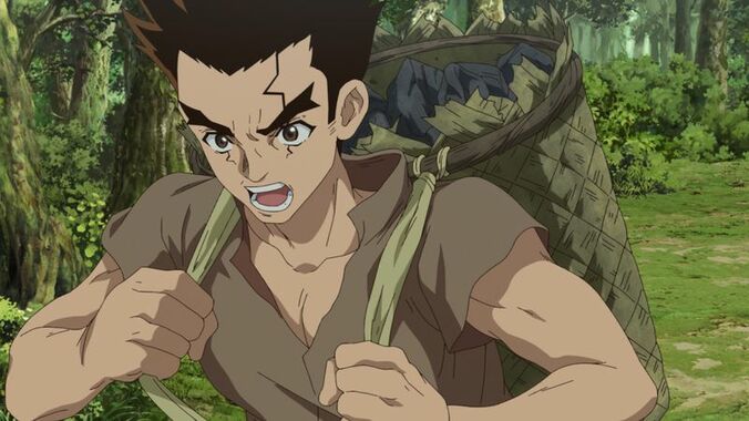 アニメ「Dr.STONE（ドクターストーン）」1期11話場面カット、大木大樹