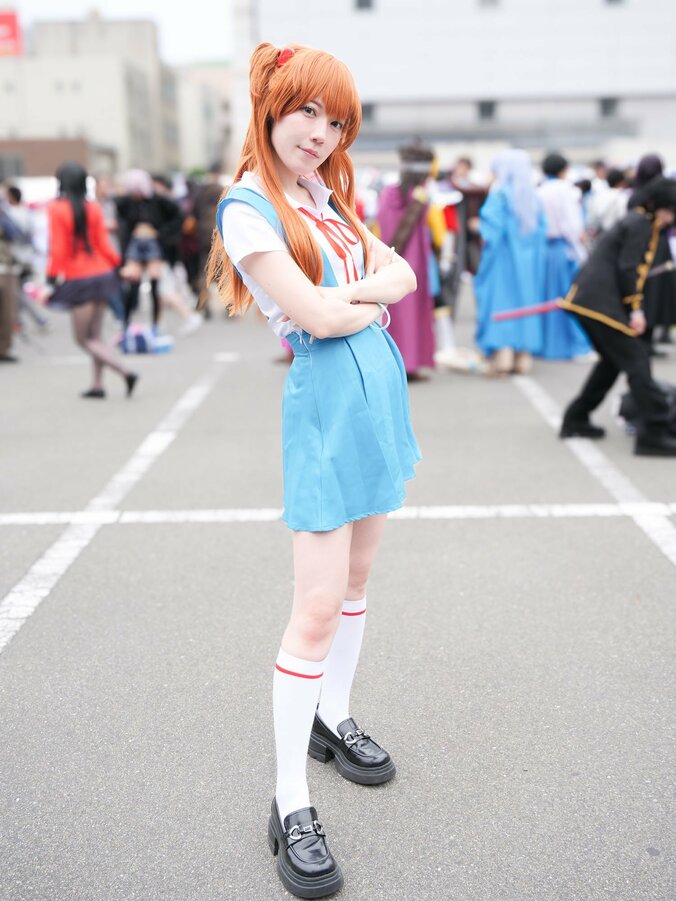 [Photos/Images] A Café Bar Staff Member from Minami Attempts an Asuka Cosplay from 