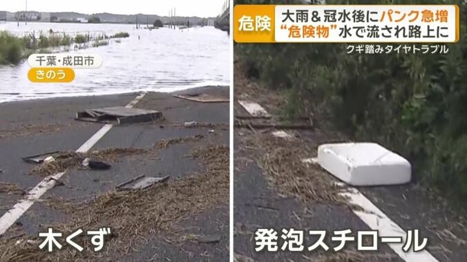 千葉県成田市・印旛沼近くの国道