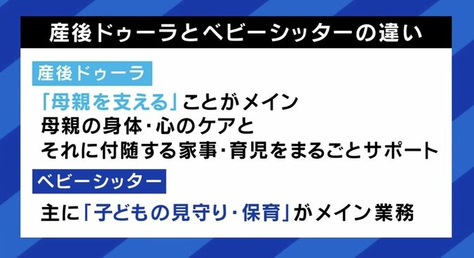 ベビーシッターとの違い