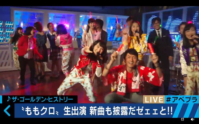 ももクロ、新曲&爆笑トークをアベプラ生出演で披露  テレ朝にモノノフ500人超が殺到！ 18枚目