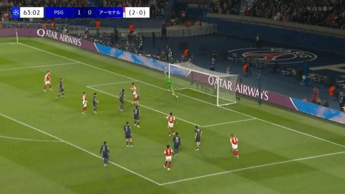 アーセナル・ファン絶望…PSG守護神の“指先スーパーセーブ”にSNS騒然！「ドンナルンマ人間やめてる」「まじで勘弁して…」「理不尽すぎる」Ｘトレンド入り【CL準決勝】 3枚目