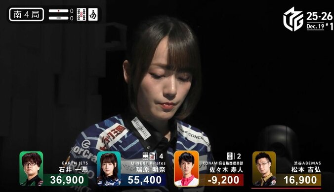 瑞原、アガリ7回 猛打ショーの特大トップ