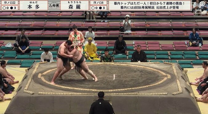 “土俵の妖精”・森麗、23歳差対決で激勝 「ウララが勝った」中日に初日で拍手喝采 3枚目