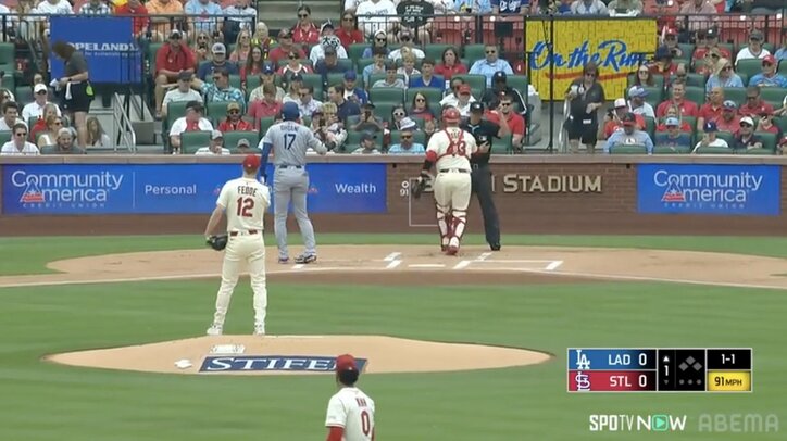 【映像】大谷の“フルスイング弾丸ファール”が審判直撃の瞬間