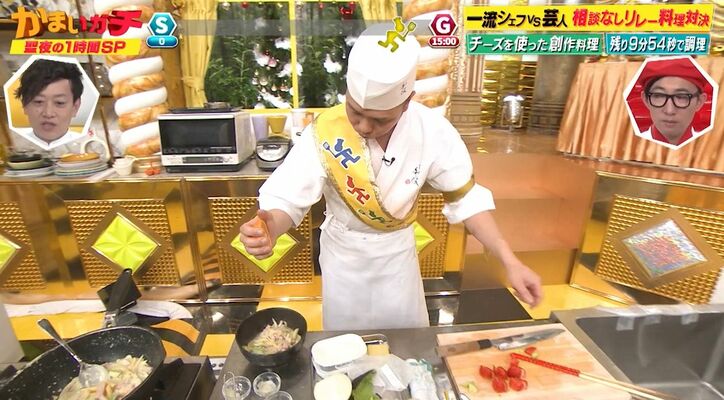 【写真・画像】和牛水田が超高速で作ったプロ顔負けのスイーツピザにみちょぱ感動、ミシュランシェフも脱帽「うまいな…」　2枚目