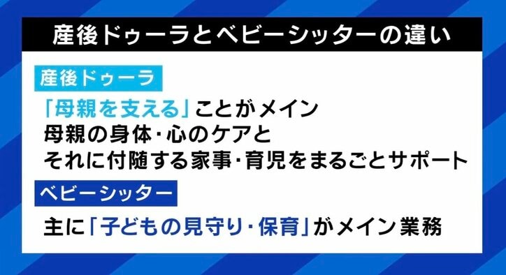 ベビーシッターとの違い
