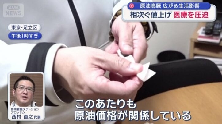 医療用手袋、アルコール綿が値上がりのリスク