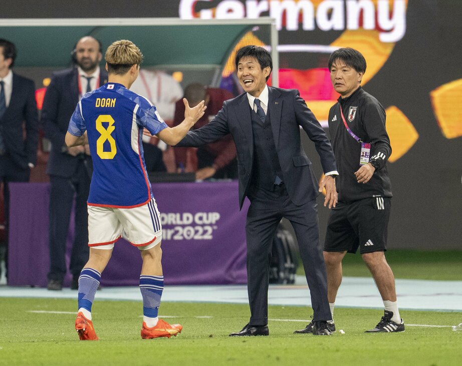 「森保監督ごめんなさい」がトレンドになるほど采配が冴えた森保監督 ©Getty Image
