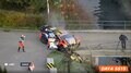 橋の欄干へ直撃も「OKって」 世界最速ラリーでSS中止の大事故→直後の光景に騒然「がっつり当たってる」
