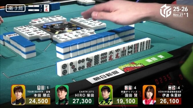 園田、放銃を悟り切った手つき