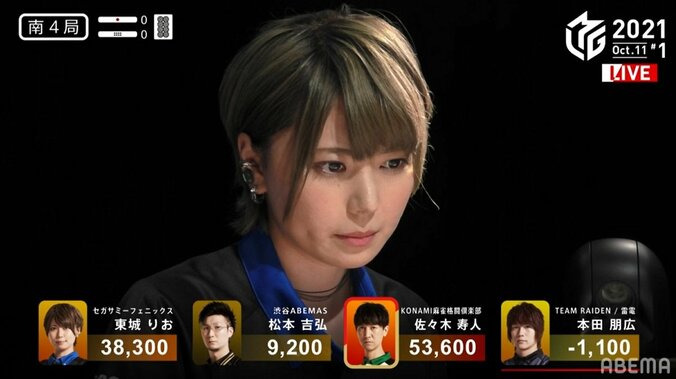 東城りお、デビュー戦の入場から決めポーズ チームメイトも「可愛い優勝」「精神力にご注目」／麻雀・Mリーグ 2枚目