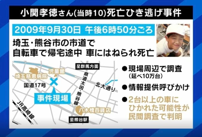 小関孝徳さん死亡ひき逃げ事件