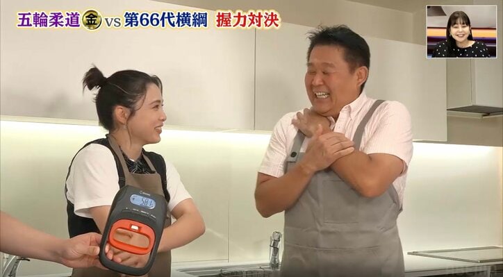 58.1kgの握力を記録も痛がる花田氏