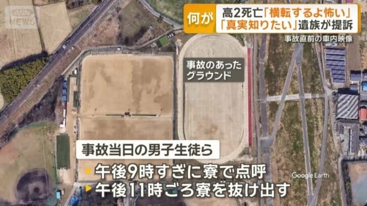 事故のあったグラウンド