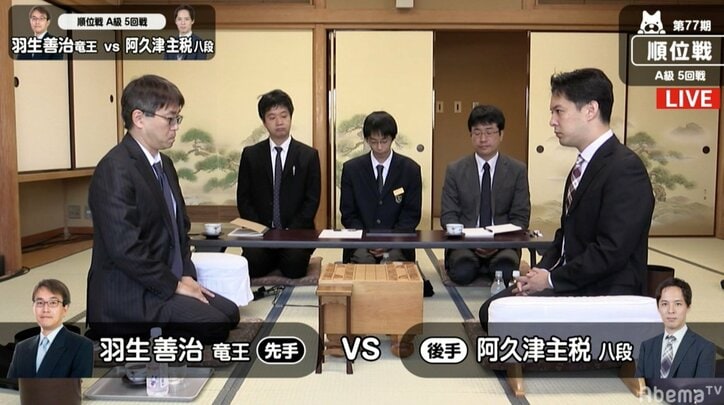 羽生善治竜王が節目の通算2000局　史上最速32年11カ月3日で7人目　現在対局中／将棋・順位戦A級