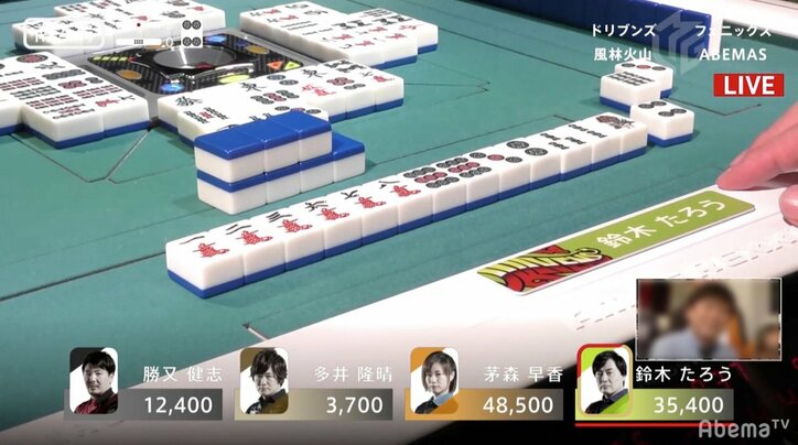 「6万点でも物足りない！」赤坂ドリブンズ・鈴木たろう「神の頂」目指し8勝目／麻雀・大和証券Mリーグ