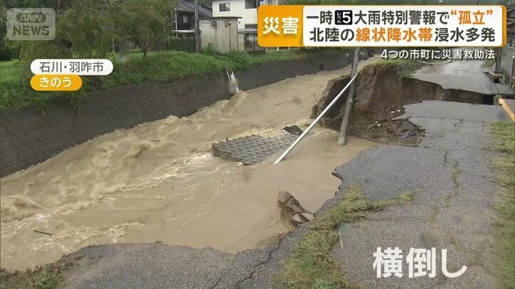 石川・羽咋市を流れる飯山川