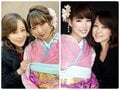 つちやかおり、娘達と自身の晴れ着姿を公開「三姉妹のよう」「可愛すぎ」の声