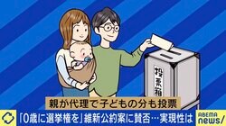 大阪・吉村知事「0歳児に選挙権を」は実現可能？ 1人1票の原則に違反？ 駒崎弘樹氏「日本が先陣を切る価値は十分にある」