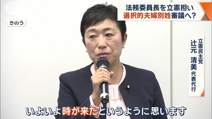 立憲民主党　辻元清美代表代行