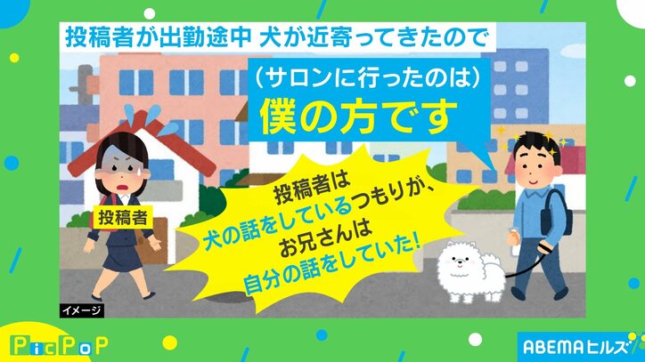 犬に可愛いと言ったつもりが… “勘違い”なやりとりに「声出してわろた」「自己肯定感つよつよ」と反響