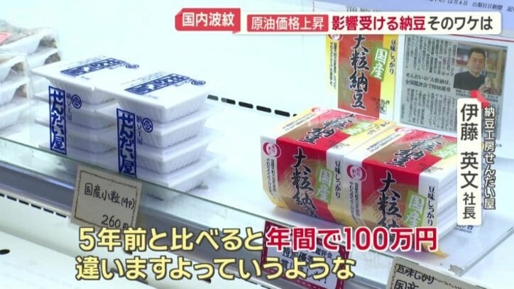 5年前と比べると年間で100万円違うという