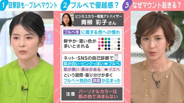 ビジネスカラー戦略アドバイザーの青柳彩子氏の見解