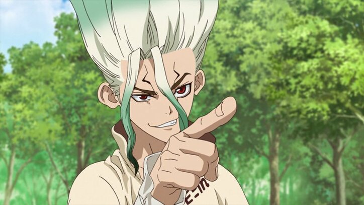 アニメ「Dr.STONE」第2話あらすじ&先行カット解禁! 霊長類最強の高校生、獅子王司が復活
