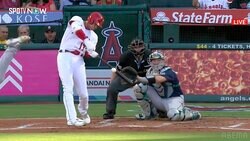 大谷翔平、初回ピシャリ投球直後に初球打ちで8戦連続安打！「マジで簡単に打つな」 打率.308に上昇