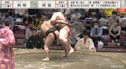 バランス感覚がすごい！小兵・照強、妙技・掛け投げで190キロの巨体を転がす