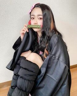 「ほんとそっくり」「完成度高い」舞台女優・森下愛里沙による「鬼滅の刃」禰豆子コスプレに最脚光