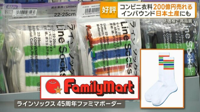 ファミマ衣料、売上高200億円突破　外国人の日本土産にも　「低価格で高品質」と好評 1枚目