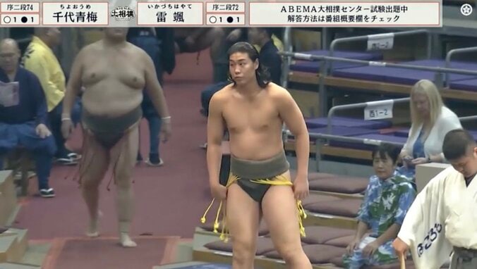 異次元スタイルを誇るロン毛力士